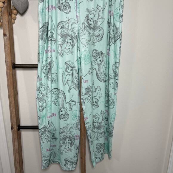 Disney Princess Little Mermaid Pajama Bottoms Size X Large - Picture 3 of 9